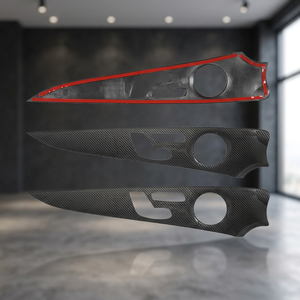 XTX Benz Clase E W213, Kit de Decoración de Paneles Interiores de Puerta de 4 Piezas en Fibra de Carbono Brillante, 16-2021, BFB-W213IK-DP, 100% Compatible con Cinta 3M - Product Image 3