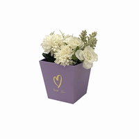 INUNION Flower Paper Vase for Bouquet Flower Box Custom Paper Box for Valentine's Day and Mother's Day