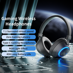 Sibyl Chơi Game Tai Nghe Gamer 7.1 Surround Âm Thanh Loại C Có Dây RGB Ánh Sáng Trò Chơi Tai Nghe Với Microphone Cho Máy Tính Bảng PC Không Dây - Product Image 2