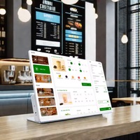 Tablette Android en forme de L pour signalisation RK3566 RK3568 Android 13 NFC RJ45 Support Plastique Luminosité 700cd/m2 Menu Numérique TPV Restaurant