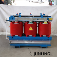 Transformateur de distribution sec triphasé à deux enroulements Junling 6-10 kVA SCB12, entrée 11 kV, sortie 400 V, 50 Hz