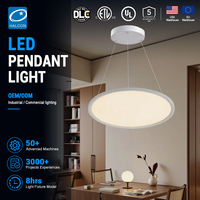 Lampe suspendue de plafond intérieure à intensité variable 25w 32w 36w 42w 50w 60w 70w 80w, luminaire suspendu rond, lustre LED