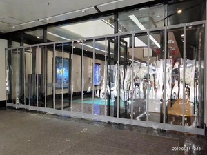 Cortina de puerta suave magnética de PVC transparente para aire acondicionado de verano antioxidante y a prueba de viento para supermercado - Product Image 3