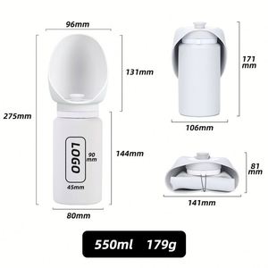 Bouteille d'eau en silicone pour animaux de compagnie, anti-fuite, légère, pour les voyages en plein air - Product Image 2