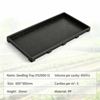 Plateau de semis de riz 60*30CM, bac de pépinière pour machine de repiquage, plateau agricole en PP à fond plat pour la culture du riz paddy
