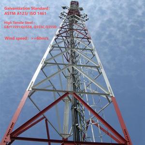 Torre de Comunicaciones Jiayao de 35m para Amplificación de Señal en Zonas Rurales |   Mástil Angular de Acero Galvanizado Q355 de 3 Patas para Estación Base en <span class=keywords><strong>Valles</strong></span> Remotos - Product Image 2