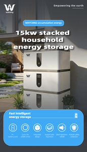 Deep Cycle 51.2V <b>48V</b> 280Ah 5kW 15kWh Stackable Lithium-ion Solar Hybrid Grid System <b>Battery</b> CAN Low Voltage - Product Image 2