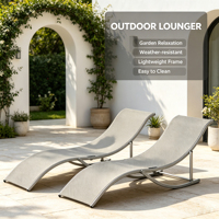 Chaise longue pliante d'extérieur, chaise de plage, chaise longue de piscine, lit de patio inclinable
