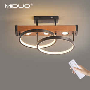 Round <strong>Ceiling</strong> Lights Fixtures with Spot Light Vintage Indoor Farmhouse Flush Mount <strong>Ceiling</strong> <strong>Lamps</strong> for Living Dining Room - Product Image 3