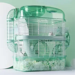 Multi Function Portable And Durable Hamster Cage With Entertainment Transparent Innovation Design Acrylic Carton Packing Solid