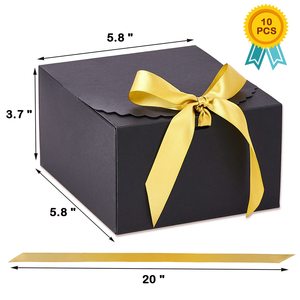 Großhandel Faltbare Luxus-Geschenkboxen mit Band für Hochzeitsgeschenke Brautjungfern-Antragsbox für Präsente Kraftpapier-Geschenkboxen - Product Image 2