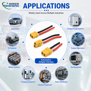Connecteur Jaune de Puissance PA pour Batterie, Faisceau de Câblage Mâle-Femelle, Adaptateur Automobile IP65 à Contact en Cuivre XT30 XT60 XT90 Personnalisé - Product Image 2