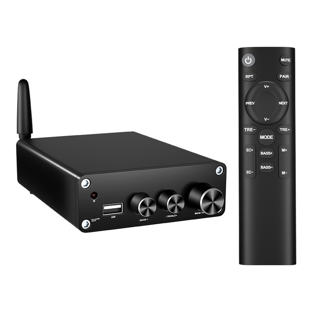 200W for Bluetooth 5.3 Home Desktop Digital Amplifier Metal U Disk Lossless Hifi Stereo Power Amplifier