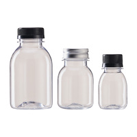 Transparante plastic fles voor koudgeperste sap, voedselveilig, wegwerpbaar, voor fruit sap, smoothie en drankenverpakkingen