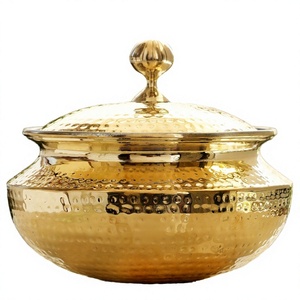 Cazuela de Acero Inoxidable Aislada de 6L con Acabado Dorado PVD, Servidor de Buffet con Recipiente para Condimentos, Apta para Lavavajillas, para Catering y Cocina - Product Image 3