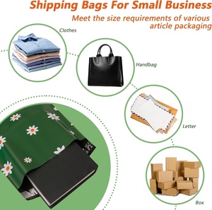 Bolsas de Envío de Polietileno Impermeables y Resistentes a Desgarros para Ropa, Sobres de Correo Bonitos con Autosellado, Embalaje Impreso (3mil Copperplate) - Product Image 5