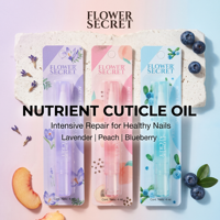 FLOWER SECRET Stylo Huile Nourrissante pour Cuticules Lavande Pêche Myrtille 4ml - Services OEM/ODM et Agences de Marques Globales Recherchées