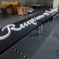 Enseignes lumineuses LED en acrylique PVC 3D personnalisées pour hôtels, lettres alphabétiques, pour publicité automobile et d'entreprise, panneaux publicitaires extérieurs