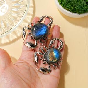 Cristales Naturales al por Mayor, Cristal Tallado, Labradorita, Animales Curativos, Piedras de Cristal en Bruto, Escorpión para Decoración - Product Image 3