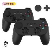 Manette de jeu sans fil USB 2.4GHz Yo CM-039D à 2 joysticks pour PC, ordinateur portable, Smart TV, Android Game Box et compatible PC