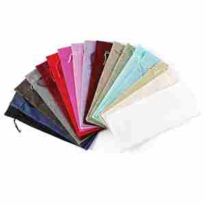 Housses colorées en toile de jute pour bouteilles de vin avec fenêtre, sacs cadeaux en jute pour transporter des bouteilles de vin pour le shopping - Product Image 1