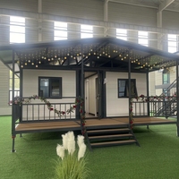 Expédition immédiate : Maison conteneur préfabriquée extensible de 20 pieds pour complexe hôtelier, mini-maison préfabriquée à panneaux sandwich