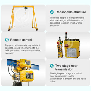 OCEAN 500kg Telescoping <strong>Gantry</strong> <strong>Crane</strong> 160 Ton Portable Double Girder <strong>Rail</strong> <strong>Mounted</strong> <strong>Gantry</strong> <strong>Crane</strong> Frame - Product Image 5