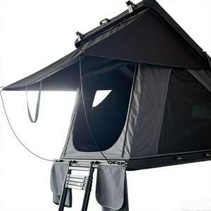 เต็นท์หลังคารถยนต์แบบเปลือกแข็งอะลูมิเนียมสำหรับ 2 คน ติดตั้งง่าย ขายส่ง - Product Image 5