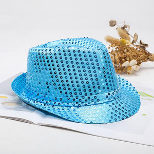 Yetişkin Çocuk Yaz Karakteri Sihir Gösterisi Şapkası Gümüş Pullu Caz Sahnesi için Günlük Kullanım İçin Evrensel Moda Şapka - Product Image 4