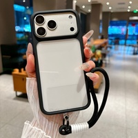Coque de téléphone transparente antichoc avec bouton tactile intelligent pour iPhone 17 Pro Max, 17 Pro, 17 Air – Étui de protection cristallin
