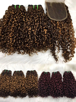 Lots de Cheveux Humains Bouclés Pixie Bruts en Gros 15A Cuticule Alignée Cheveux Vierges Double Drawn de Qualité Supérieure pour Revendeurs