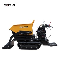 Mini-dumper chenillé chinois de 500 kg à levage élevé, petit dumper à chenilles à bas prix en promotion