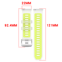 Bracelet en silicone souple pour Garmin Forerunner 570, style Jelly, bracelet de montre de sport, 20 mm, 22 mm, bracelet de montre intelligente