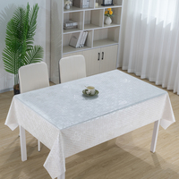 Nappe jetable en PVC imprimée de fleurs nacrées irisées RNPT pour table rectangulaire