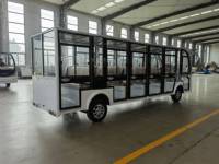 Bus électrique fermé de 17 places pour visites touristiques, moteur AC 7,5 kW, 72 V, autonomie 80-100 km, navette touristique pour sites touristiques