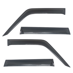 CAR WINDOW VISOR WIND <strong>DEFLECTOR</strong> for TOYOTA LAND CRUISER LC71 75 76 77 78 FJ79 <strong>RAIN</strong> GUARD SUN SIDE DOOR VENT VISOR WEATHER SHIELD - Product Image 1