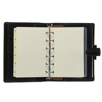 Collège ligné cahier à spirale 6 sujets A5 taille 5 séparateurs 100 feuilles imprimé Style cuir/PVC/PP couverture lycée université