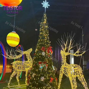 การติดตั้งต้นคริสต์มาส LED แบบกันน้ำระดับ IP65 สำหรับใช้งานกลางแจ้งในห้างสรรพสินค้า สวนสนุก สร้างสถานที่ถ่ายภาพในช่วงเทศกาล - Product Image 5