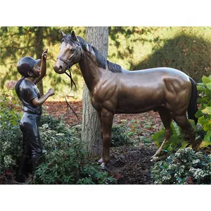 Outdoor Metal Decoration Animal Horse Bronze Statue Modern Design Bronze Horse Sculpture Jumping Horse Sculpture