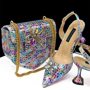 Fall women's pointed-toe platform pumps - single shoulder <b>bag</b> shoe and <b>bag</b> set combination - Product Image 5