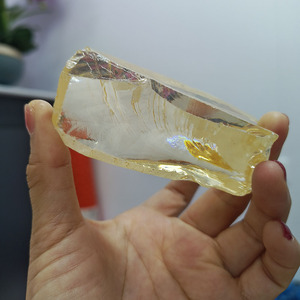 Circonia Cúbica en Bruto Sin Cortar de Color Amarillo Claro, Material de Piedra Preciosa de Circonia Cúbica Suelta para la Elaboración de Joyas - Product Image 1