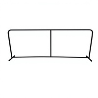 Barrière de séparation robuste en métal pour terrains de sport, personnalisable avec impression de marque, pour événements de tennis de table et pickleball