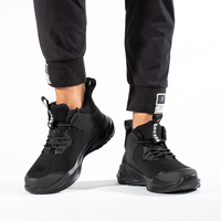 ABL63-1 Chaussures de sécurité à embout d'acier pour hommes, grande taille 50, bottes de travail légères pour hommes