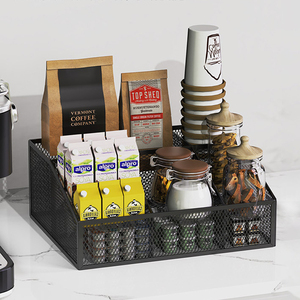 Kim loại lưới Máy tính để bàn lưu trữ thùng đa năng văn phòng phòng ngủ bàn văn phòng phẩm đồ lặt vặt tổ chức - Product Image 4