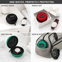 Étui de montre individuel en EVA coloré, sac souple anti-friction en PC portable, boîte de protection de voyage pour montre, logo personnalisé, vente en gros OEM