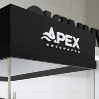 APEX Présentoir à tabac moderne sur pied en acrylique verrouillable avec 4 étagères, personnalisé pour supermarché