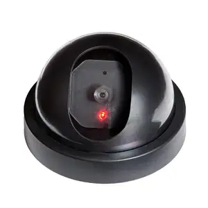 IHUAlite屋外屋内ダミーCCTVドームカメラ1赤色LED点滅セキュリティダミーフェイクドームカメラ