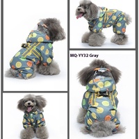 Imperméable pour chien en forme de grenouille, combinaison de pluie intégrale pour animaux de compagnie, pour chiens de petite et moyenne taille, pour les promenades par temps de pluie