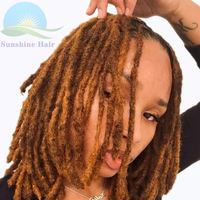 Dreadlocks doux faits à la main Crochet cheveux tresses Afro Kinky #30 100% Extensions de cheveux humains naturels