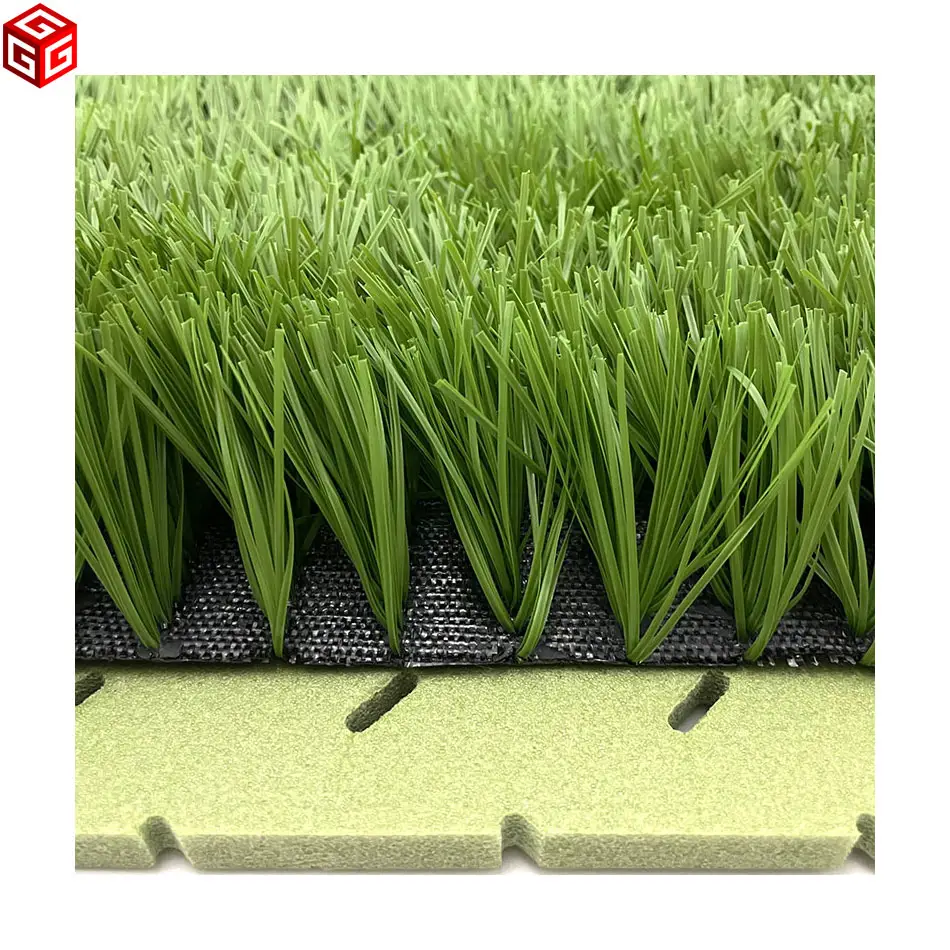 Rumput Buatan Berbentuk S 50Mm dan Bidang Warna Lapangan Rumput Luar Ruangan untuk Lapangan Olahraga